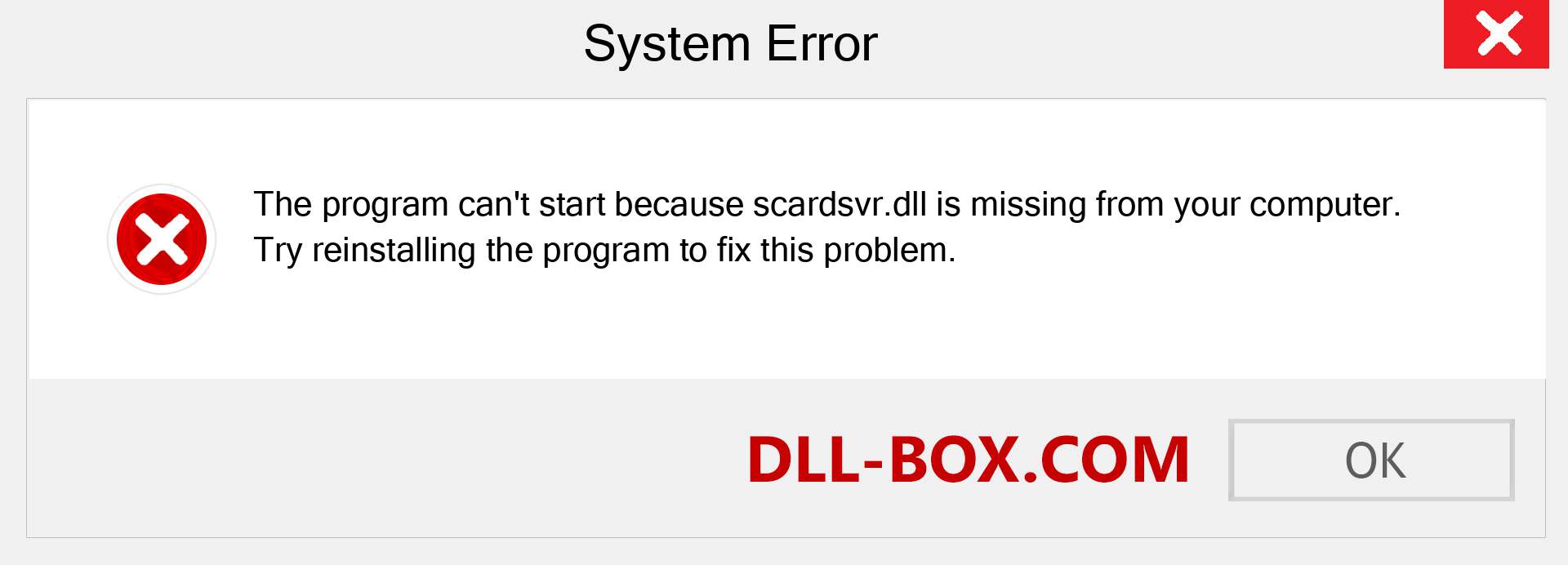  scardsvr.dll file is missing?. Download for Windows 7, 8, 10 - Fix  scardsvr dll Missing Error on Windows, photos, images